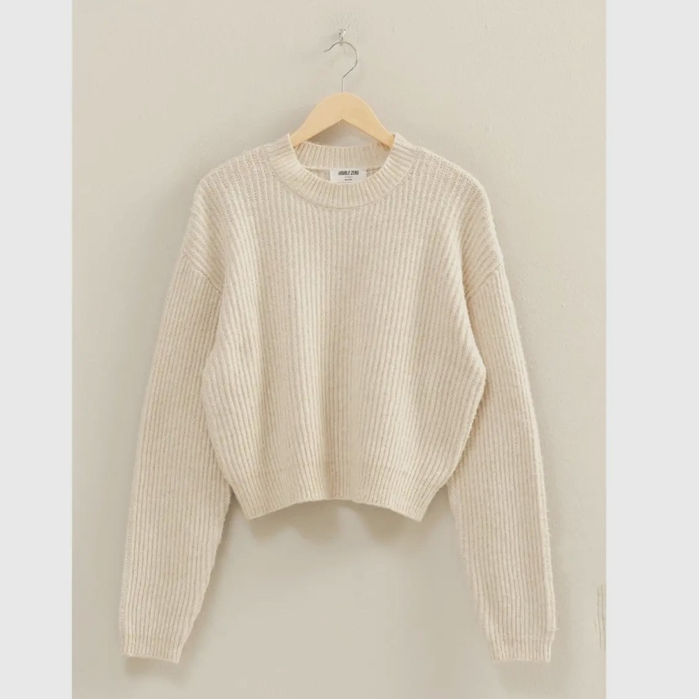 Ribbed Crew Neck Sweater- NWT